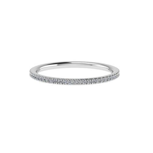 0.27ct Micro claw Full eternity 9K W/G