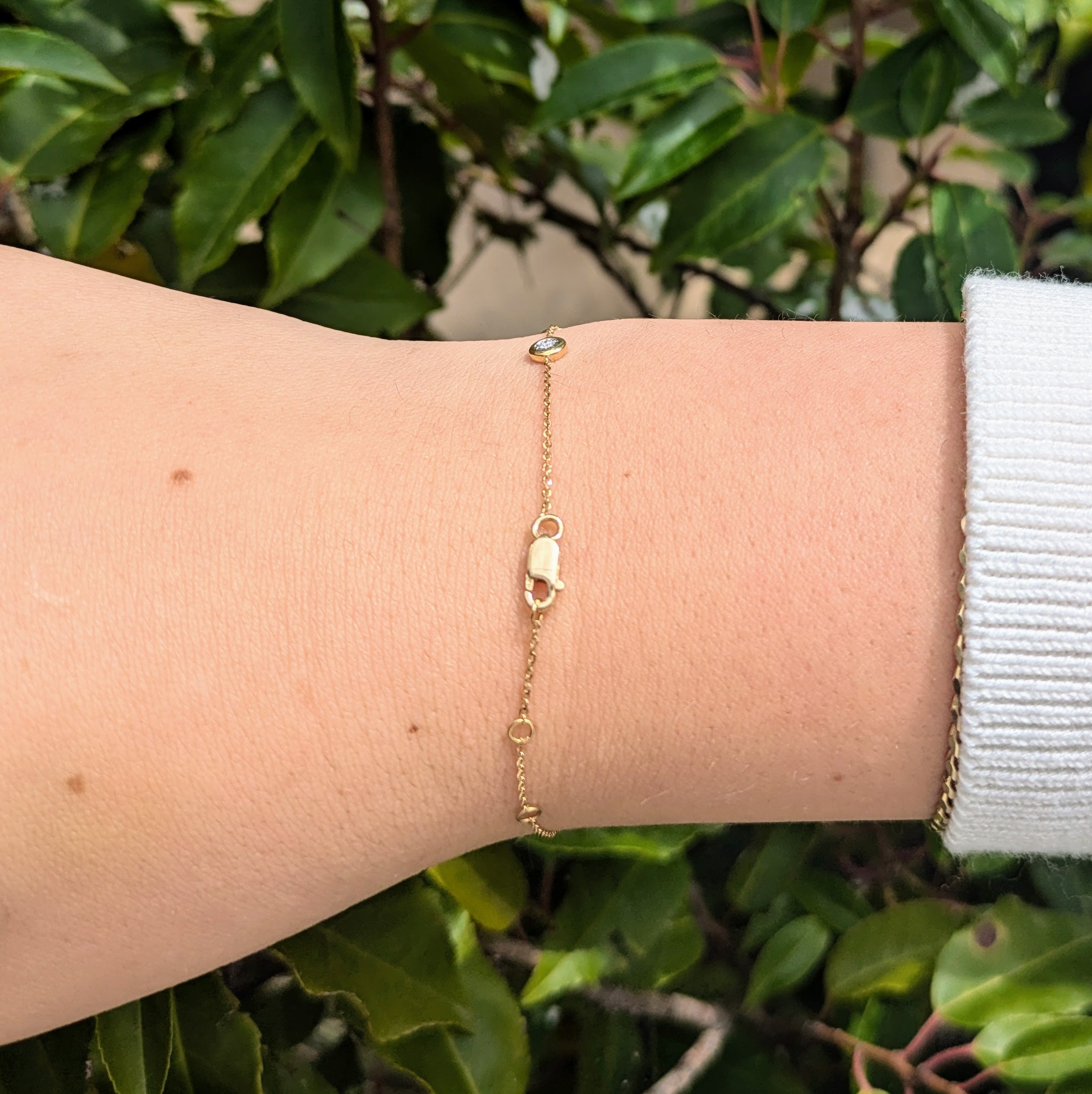Spectacle Bracelet 0.25ct 18k Y/G