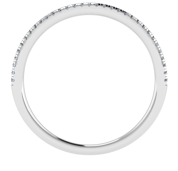 0.12ct Micro claw set half eternity Y/G