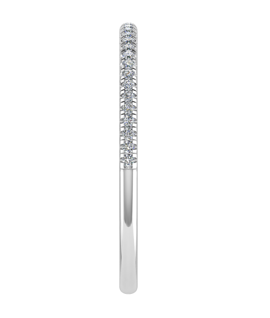 0.12ct Micro claw set half eternity Y/G