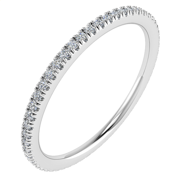 0.27ct Micro claw Full eternity 9K W/G