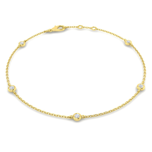 Spectacle Bracelet 0.25ct 18k Y/G
